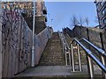 Steps going up from Westfield Road to Belle Vue Road