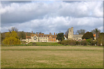 SP7611 : Dinton Hall and Church by Robin Webster
