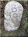 Old Milestone by the B3266, near Worthy Acre Cottage