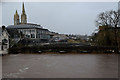 H4572 : High water level at Bells Bridge, Omagh by Kenneth  Allen