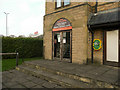 Defibrillator on the GMB Trade Union building, Brighouse