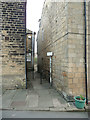 Old footpath at Thornhill Street