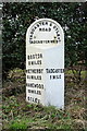 Milestone beside the A659