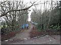 Ramp to cycle bridge over the M40 at Longbridge