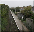 West through Rhiwbina station, Cardiff