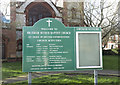 Baptist Church, Braemar Road - Notice board
