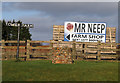 Tower Farm and Mr Neep farm shop signs