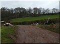 Start of a footpath to Woolsery Mill