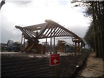 NY4624 : Steelwork for the new Pooley Bridge by Michael Earnshaw