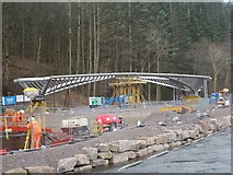NY4624 : Steelwork for the new Pooley Bridge by Michael Earnshaw