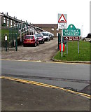ST1396 : Gelligaer boundary sign near Penybryn by Jaggery