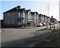 Mendalgief Road houses southeast of Milman Street, Newport