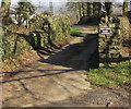 Dan-y-gaer House direction sign, Gelligaer