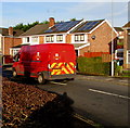 Large Royal Mail van, Larch Grove, Malpas, Newport