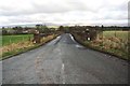 Looking along the B6412 from White Gate towards Millrigg