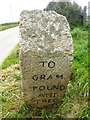 Old Guide Stone by the B3287, east of Fair Cross