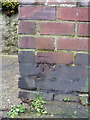 OS benchmark - Brandwood End, wall between 326 & 328 Alcester Road South