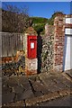 Georgian postbox at Oldstairs Bay