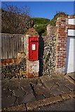 TR3747 : Georgian postbox at Oldstairs Bay by Ian S