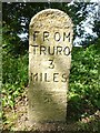 Old Milestone by the B3289, south of Playing Place