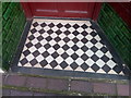 SH6266 : A tiled shop doorway on the High Street, Bethesda by Meirion