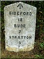 Old Milestone by the A39, north of Stursdon Cross