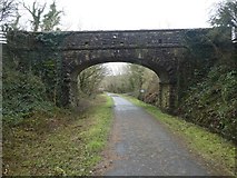 SX5692 : Farm bridge over Granite Way near Meldon by David Smith