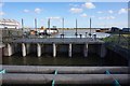 Sluice gates at Sandwich Haven