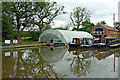 Boatyard north of Lichfield in Staffordshire