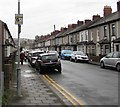 Thieves Beware notice on a Halstead Street lamppost, Newport