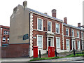 Pair of postboxes in Woodhouse Square