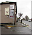 Signs on a Dudley Street wall, Newport