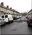 ST3287 : Concrete posts across Walsall Street, Newport by Jaggery