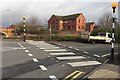 SP2965 : Now we know why this crossing was upgraded, Tesco, Warwick by Robin Stott