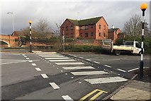 SP2965 : Now we know why this crossing was upgraded, Tesco, Warwick by Robin Stott