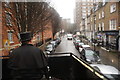 View along Harrowby Street from the top of a horse-drawn bus