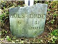 Old Milestone by the A3072, west of Red Post