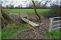 Plank footbridge near Marsh Baldon