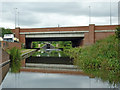 M6 Toll crossing canal near Curdworth, Warwickshire