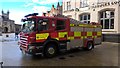 TL1998 : Fire engine on Cathedral Square, Peterborough by Paul Bryan