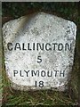 Old Milestone by the B3257 at Kersbrook Cross