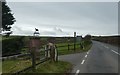 Sign for riding stables at Lower Ranscombe Farm by A39