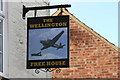 Sign of The Wellington public house, Feltwell