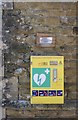 Defibrillator at the Village Hall