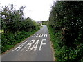 SLOW/ARAF on Heol Las near Wick in the Vale of Glamorgan