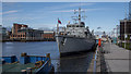 J3474 : HMS 'Hurworth' at Belfast by Mr Don't Waste Money Buying Geograph Images On eBay