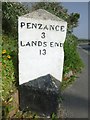 Old Milestone by the A394 in Marazion