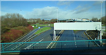 NS6066 : Glasgow style motorway gantry by Thomas Nugent