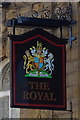 Sign for the Royal public house, Morley