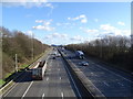 The M62 eastbound near Morley